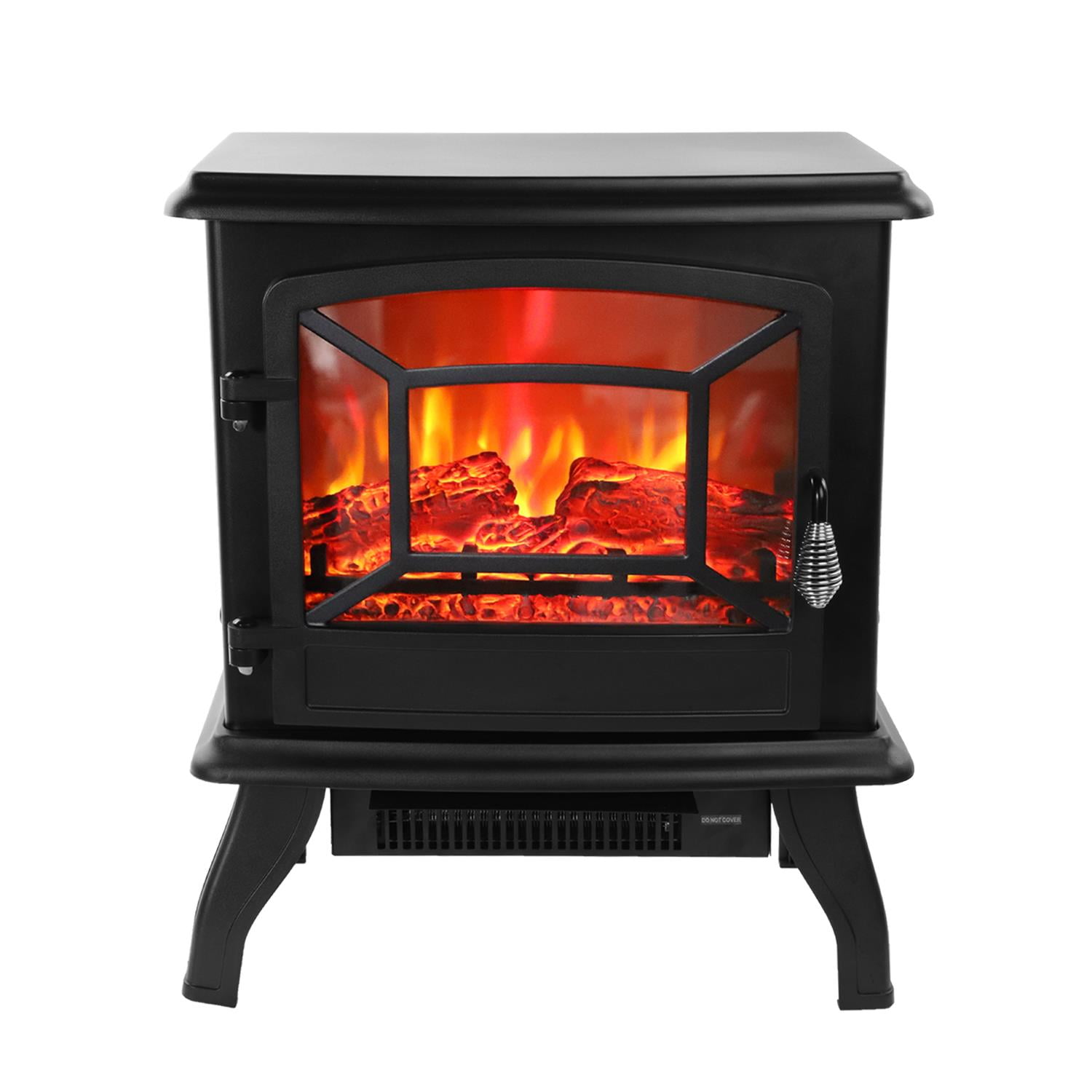 Ktaxon 17 Freestanding Black Portable Electric Fireplace Heater 3D Flames  Firebox w/ Logs,CSA Listed - Walmart.com