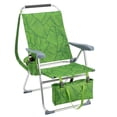 thumbnail image 1 of Ktaxon 17in Backpack Beach Chair, 7-Position Protable  Beach Chair, Light-Weight Foldable Camping Chair with Back Storage Bag & Shoulder Strap for Beach Poolside (Green Palm Trees), 1 of 9
