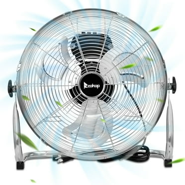 Ktaxon 18" High-Velocity Industrial Floor Fan, Heavy Duty Metal Fan, Adjustable Tilt and 3 Speeds up to 7085 CFM