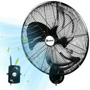 Ktaxon 18inch High Velocity Wall Mount Fan Oscillating,Industrial Fan with 3 Speed Ventilation,4592CFM Indoor Wall Fan