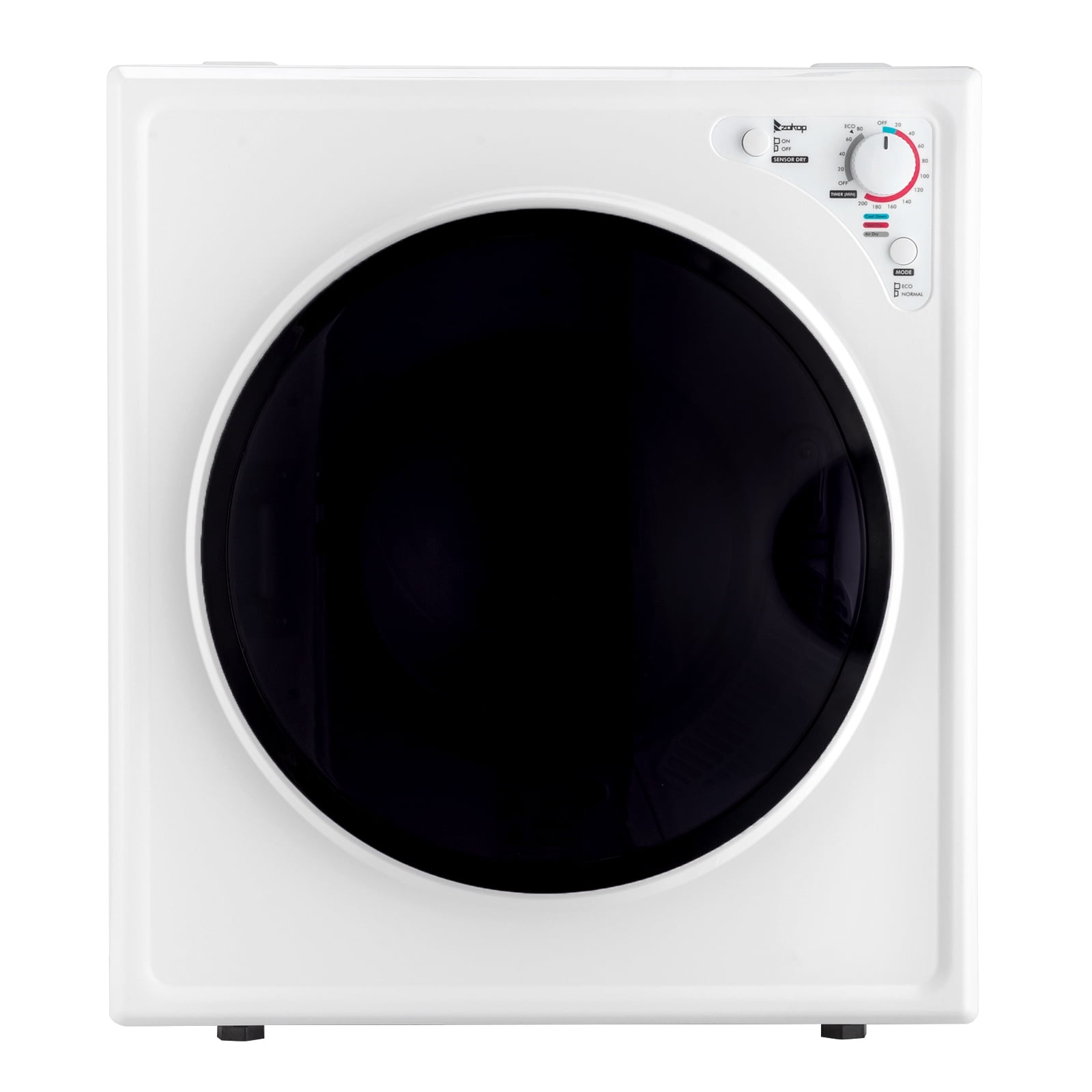 Barton 2.6 Cu. ft. Portable Electric Dryer Stainless Steel Tumble with Automatic Drying Mode 8.8 lbs. Capacity in White