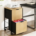 thumbnail image 1 of Ktaxon 2-Drawer File Cabinet Vertical Filing Cabinet for Letter A4-Sized Files Easy to Assemble, Modern Style Fluted Design, 1 of 14