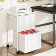 thumbnail image 1 of Ktaxon 2-Drawer File Cabinet Vertical Filing Cabinet for Letter A4-Sized Files Easy to Assemble, Modern Style Fluted Design, 1 of 14