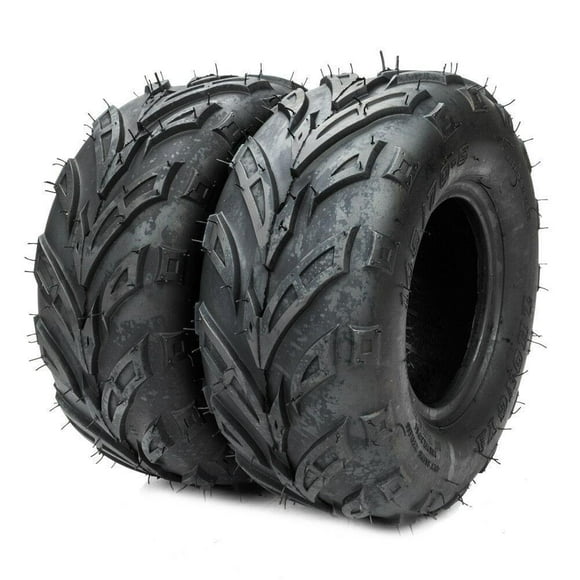Ktaxon 145/70-6 ATV & Go Kart Tires Set of 2, 4PR Tubeless All-Terrain Sport Tires for ATV and Utility Vehicles