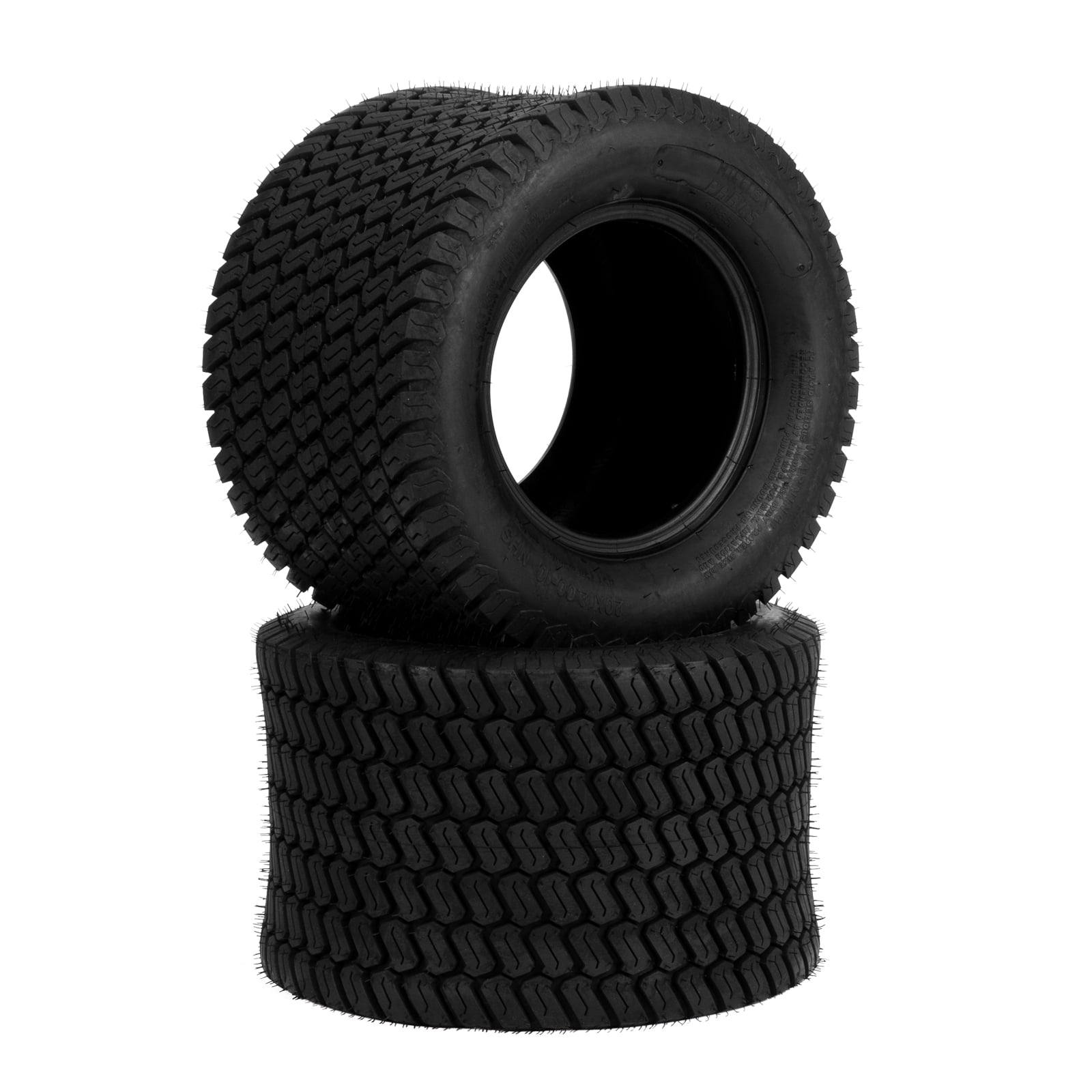 Ktaxon 2 Pack 20x12.00-10 Lawn Mower Turf Tires, 4PR Tubeless Garden ...