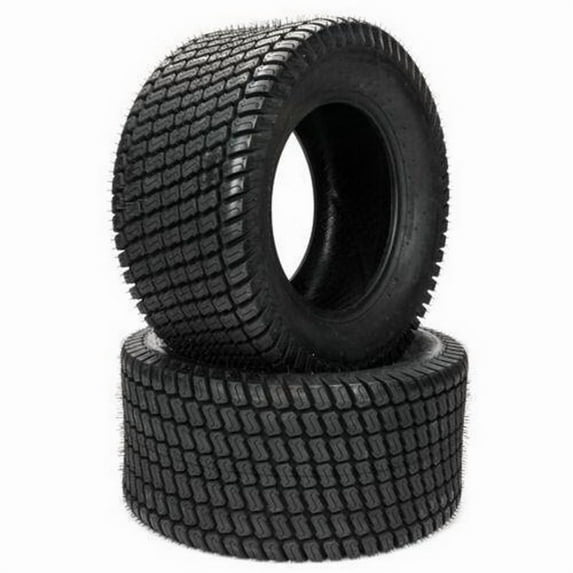 Ktaxon 24x12.00-12 Tubeless Turf Lawn Mower Tires, 6PR Heavy Duty Replacement Tires for Lawn & Garden Tractor, 2 Pack
