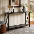 thumbnail image 1 of Ktaxon Modern Console Table, Simplistic Entryway Table, Long Narrow Sofa Side Table TV Stand with Sturdy Metal Frame, Gray, 1 of 8