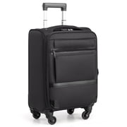 Ktaxon 20" Carry-on Luggage Softside Suitcases Oragnizer Bag with 360° Spinner Wheels Lightweight Travel Suitcase, Black