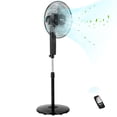 thumbnail image 1 of Ktaxon 16" Pedestal Fan with Remote for Bedroom, Living Room, Office, Adjustable Height, Dual-Layered Blades, 3 Speeds, 3 Modes, Timer, Tilt Head,Black, 1 of 9