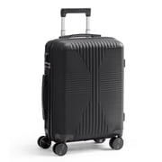 Ktaxon 20 Inch Carry-on Luggage Hardside Suitcase with 360° Detachable Spinner Wheels, Lightweight Unbreakable Travel Luggage, Black