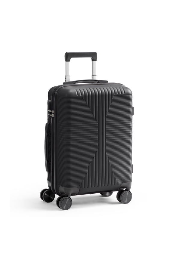 20 Inch Carry-on Luggage Hardside Suitcase with 360° Spinner Wheels, Lightweight Unbreakable Travel Luggage, Black