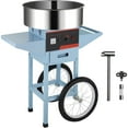 thumbnail image 1 of Ktaxon 21 Inch Cotton Candy Machine Cart, Electric Cotton Candy Maker Machine w/Stainless Steel Bowl, Sugar Scoop and Large Storage Drawer, Blue, 1 of 10