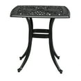 thumbnail image 1 of Ktaxon 21 in Aluminum Square Side Table, Metal Outdoor End Table, Black, 1 of 8