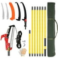 thumbnail image 1 of Ktaxon 24FT Manual Pole Saw, Yellow Tree Trimmer with Steel Blade for Yard & Garden Branch Cutting, 1 of 9