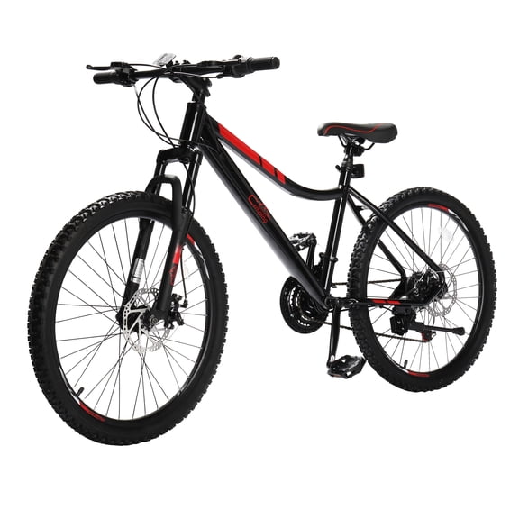 Ktaxon 24 inch Bike, Shimano 21 Speed Mountain Bike Bicycle with Disc Brake, Front Suspension