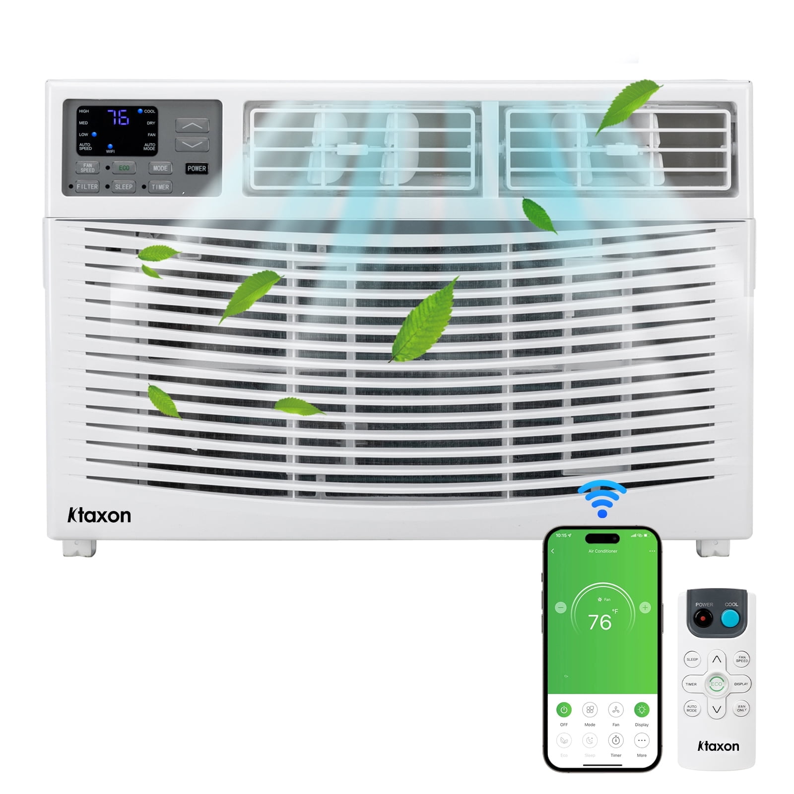 Ktaxon 24000BTU Window Air Conditioner With WiFi and Eco Mode for Medium Rooms