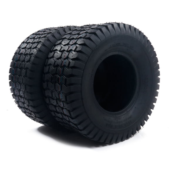Ktaxon 24x12.00-12 Tubeless Turf Lawn Mower Tires, 6PR Replacement Tires for Lawn & Garden Tractor, 2 Pack