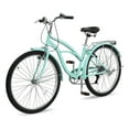 thumbnail image 1 of Ktaxon 26" Beach Cruiser Bike 7-Speed Commuter Bicycle with Rear Rack for Mens and Womens, Green, 1 of 8