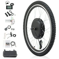 Ktaxon 48V 1000W Electric Bicycle Motor Kit, 26" Front Wheel E-Bike Conversion Kit  w/ LCD Display