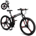 thumbnail image 1 of Ktaxon 26" Foldable Mountain Bike, Shimano 21 Speed, Front Rear Full Shock Absorption, Disc Brake Adult Bicycle, 1 of 8