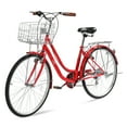 thumbnail image 1 of Ktaxon 26in Urban Commuter City Bike, Shimano 7 Speed Adult Road Bicycle, Red, 1 of 7