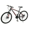 thumbnail image 1 of Ktaxon 27.5" Mountain Bike 21 Speed for Men and Women, Black, Red, 1 of 6
