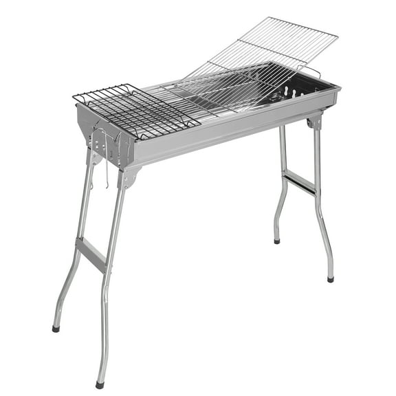 Ktaxon 28'' BBQ Grills Charcoal Grill for Camping Stainless Steel Grill