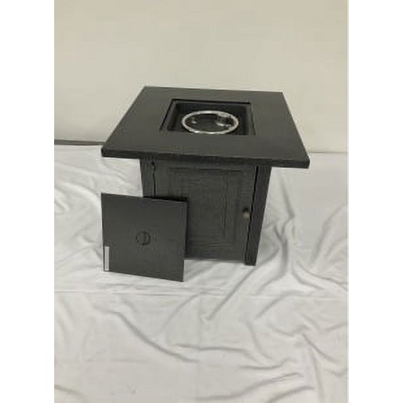 Ktaxon 28" Propane Gas Fire Pit Table 50,000 BTU Outdoor with Lid ,Fire Pits for Outside, Poolside, Garden, Party