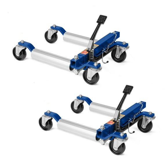 Ktaxon 2PCS 1500 lbs Hydraulic Car Wheel Dolly,Blue