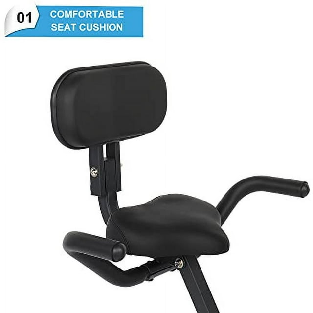 Ktaxon 3 In 1 Folding Exercise Bike, Foldable Stationary Bike with Arm