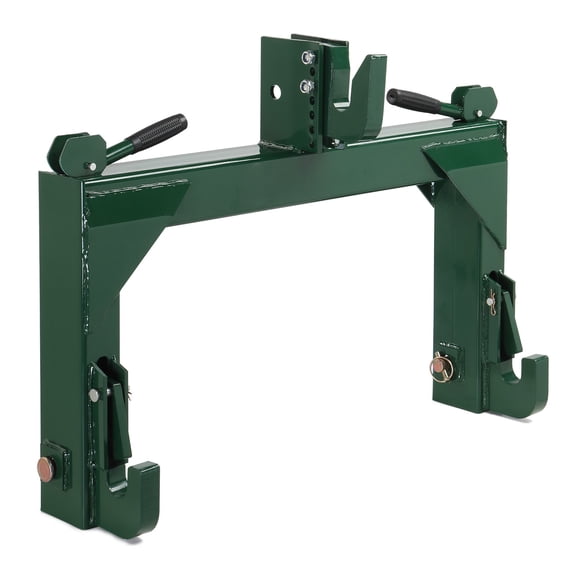 Ktaxon 3 Pt Quick Hitch Adapter For Category 1 & 2 W/ Adjustable Bolt Tractor 3000lb, Green