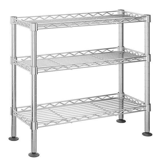 Ktaxon 3-Shelf Storage Rack, Metal Wire Shelving Rack 17.7"L x 8"W x 17.7"H