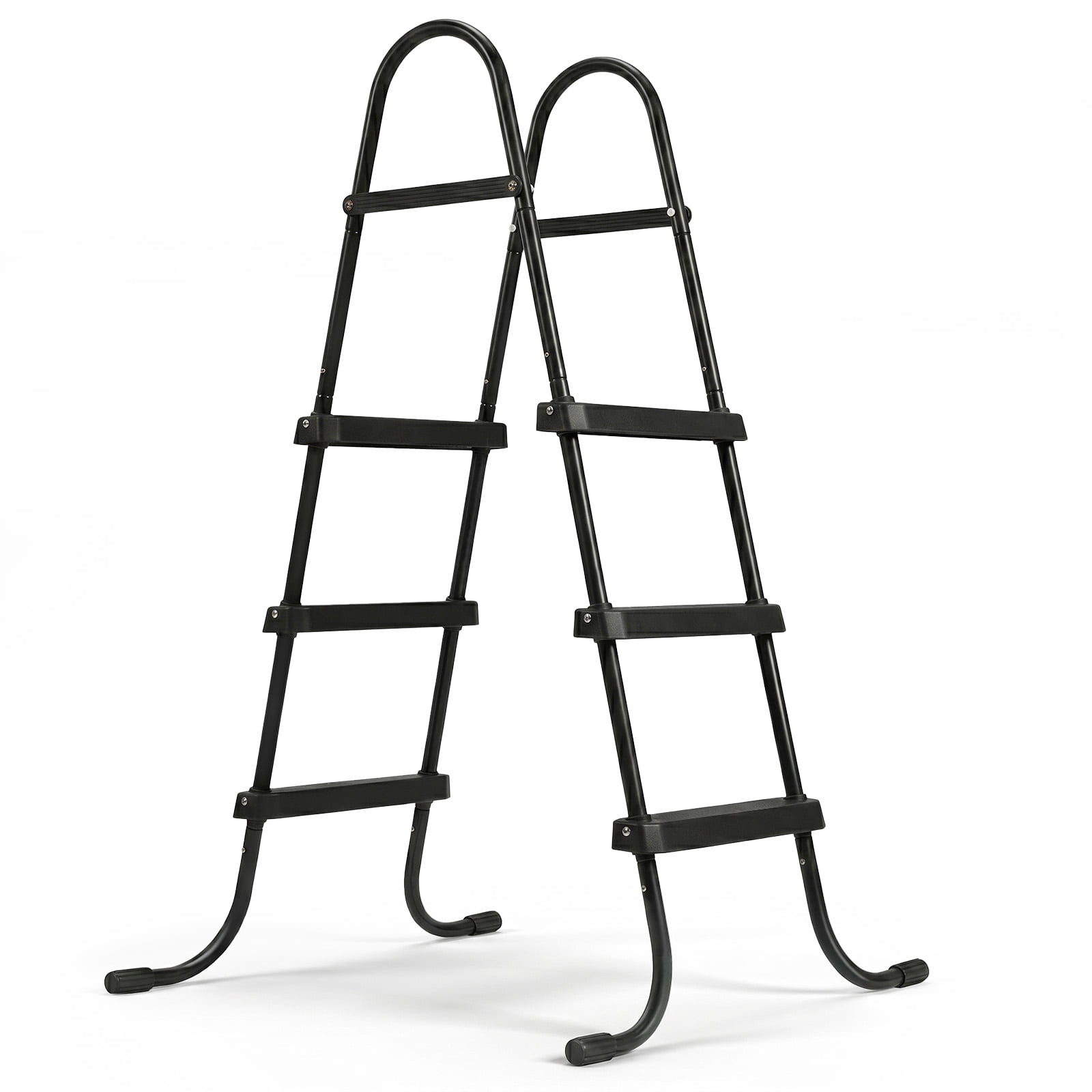 Ktaxon 3-Step 43" Steel Above Ground Pool Ladder, Heavy Duty Non-Slip, Black