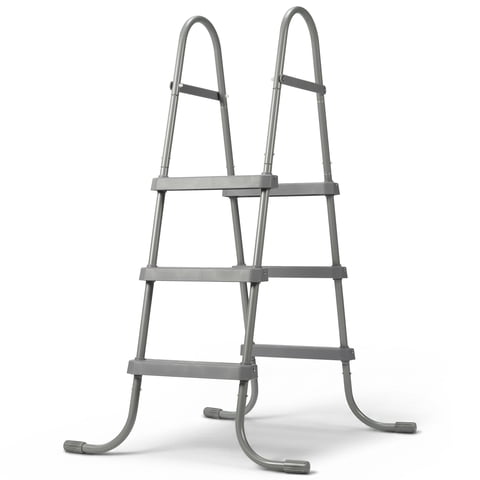 Ktaxon 3-Step 43" Steel Above Ground Pool Ladder, Heavy Duty Non-Slip, Gray