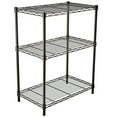 Ktaxon 3 Tier Black Heavy Duty Wire Shelves Organizer Wire Shelving
