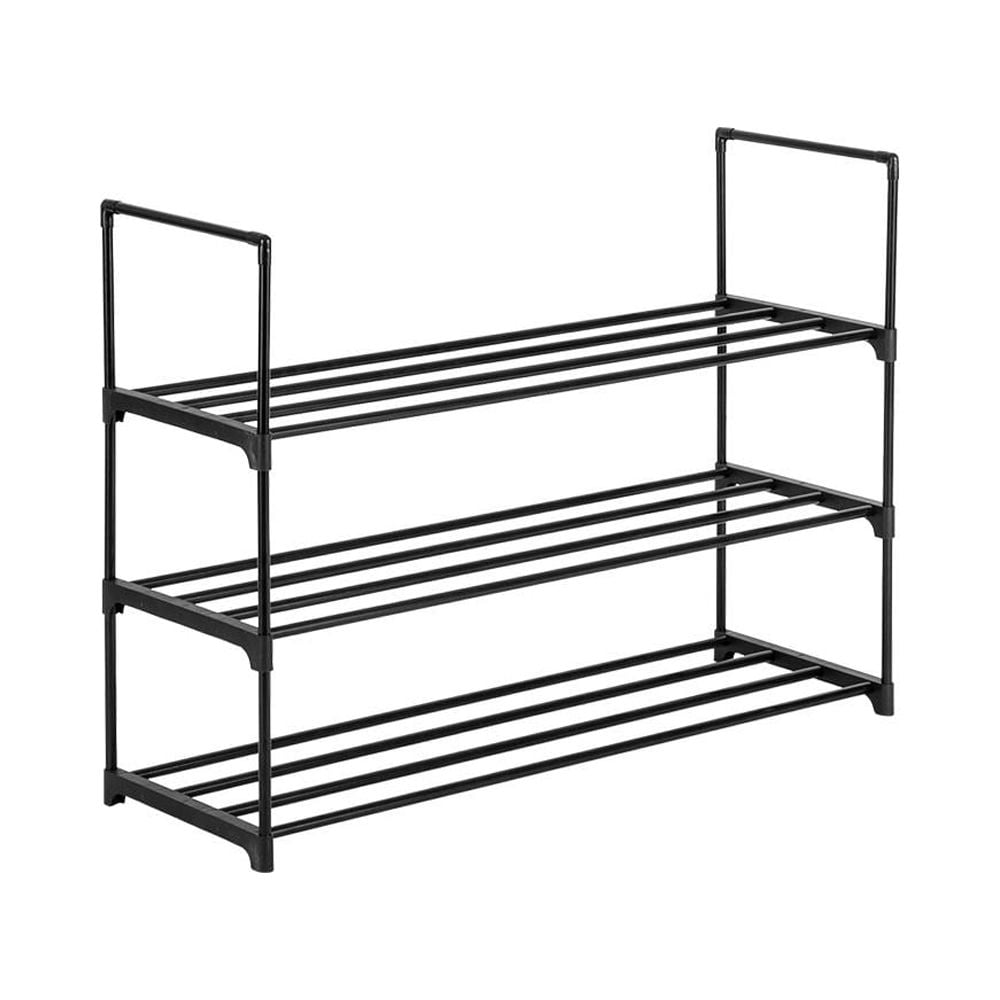 Ktaxon 3-Tier Metal Shoe Rack Organizer, Black Uganda Ubuy