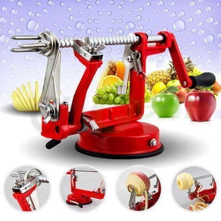 Ktaxon 3 in 1 Apple Peeler and Corer Machine Potato Fruit Cutter Slicer Kitchen Tool, Red