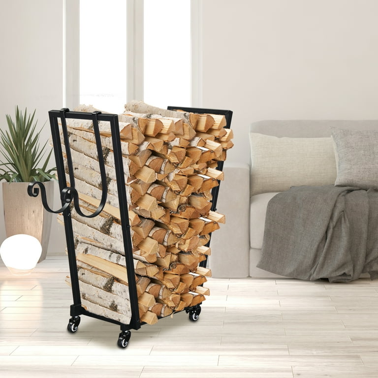 Ktaxon 30 Inch Heavy Duty Outdoor Fireplace Firewood Log Rack w/ Tools Ktaxon 30 Inch Heavy Duty Outdoor Fireplace Firewood Log Rack w/ Tools