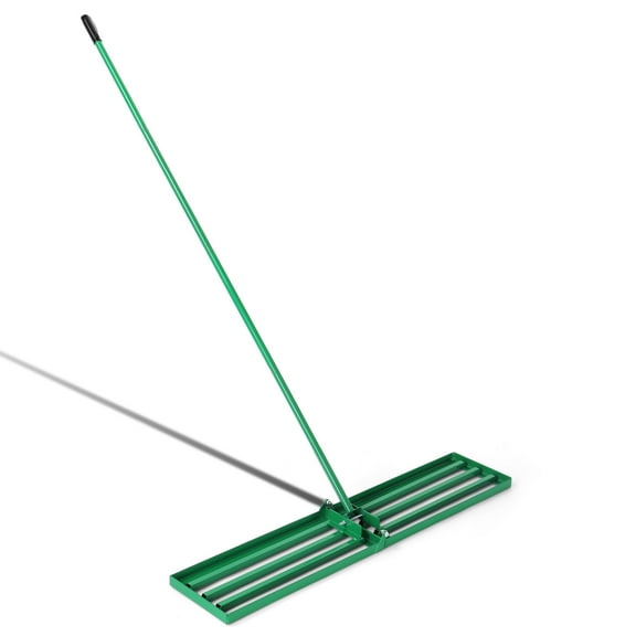 Ktaxon 30" Lawn Leveling Rake, Steel Yard Leveler Tool for Soil, Dirt & Topdressing, Green