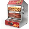 thumbnail image 1 of Ktaxon 31.7QT/30L Hot Dog Steamer, 2-Tier Hut Steamer Hot Dog Steamer with Bun Warmer Cooker 175 Hot Dogs & 40 Buns Capacity with Removable Shelves Food Clip for Party Event Concession Stand, 1 of 7