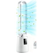 Ktaxon Smart Bladeless Fan, 38" Bladeless Tower Fan with BLDC Motor, Quiet Oscillating Tower Fan with Remote, Portable Cooling Fan with 12H Timer, 3 Speed, 3 Modes, Ideal for Home, Bedroom, Office