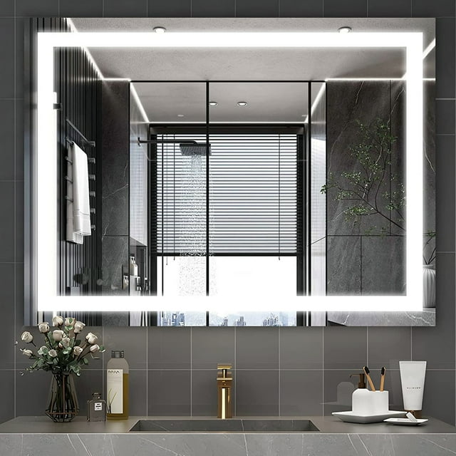 Ktaxon 32"x24" LED Lighted Bathroom Wall Mounted Mirror Vanity or
