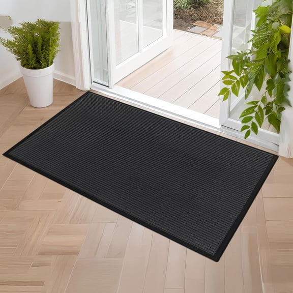 Ktaxon 36" x 59" Waterproof Front Door Mat, Indoor/Outdoor Entrance Doormat for Patio, Porch & Entryway, Grey