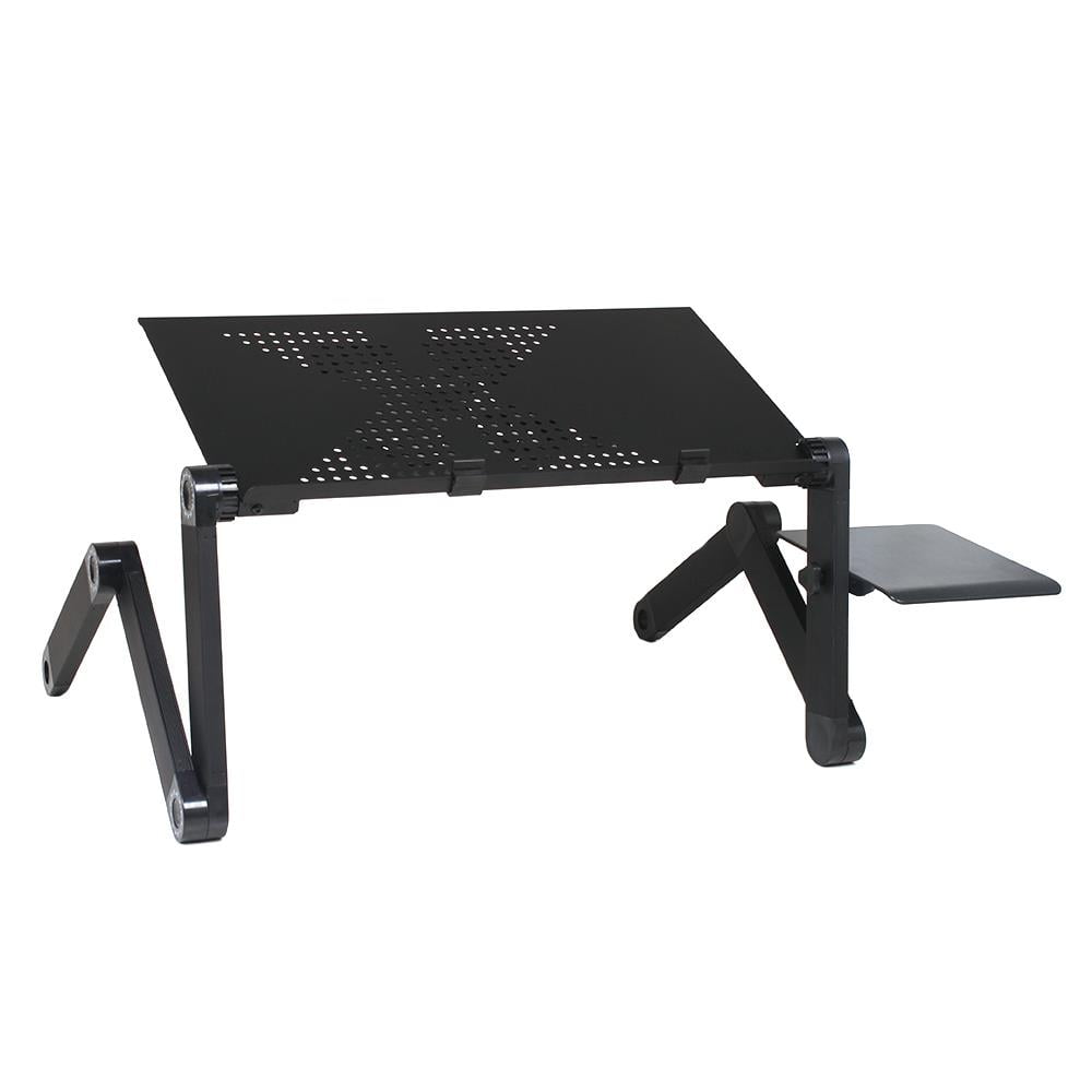 Ktaxon 360° Adjustable Folding Laptop Notebook Desk + Cooling Fan Table Stand Bed Tray