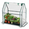 thumbnail image 1 of Ktaxon 36x18x33in Mini Greenhouse, Portable Plant Tunnel with Zippered Door & UV Protected PE Cover, White, 1 of 8