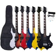 Ktaxon 38" Beginner Flame Type Professional Electric Guitar With Bag,Pick,Strap,Tremolo Bar 6 Color