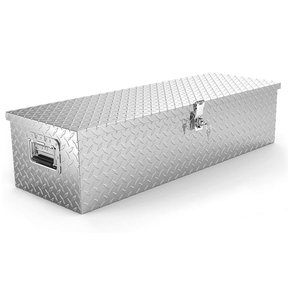 Ktaxon 39" Truck Bed Tool Box, Aluminum Tool Box Tool Storage Organizer Chest for Pick up, Truck Bed, ATV, RV Trailer