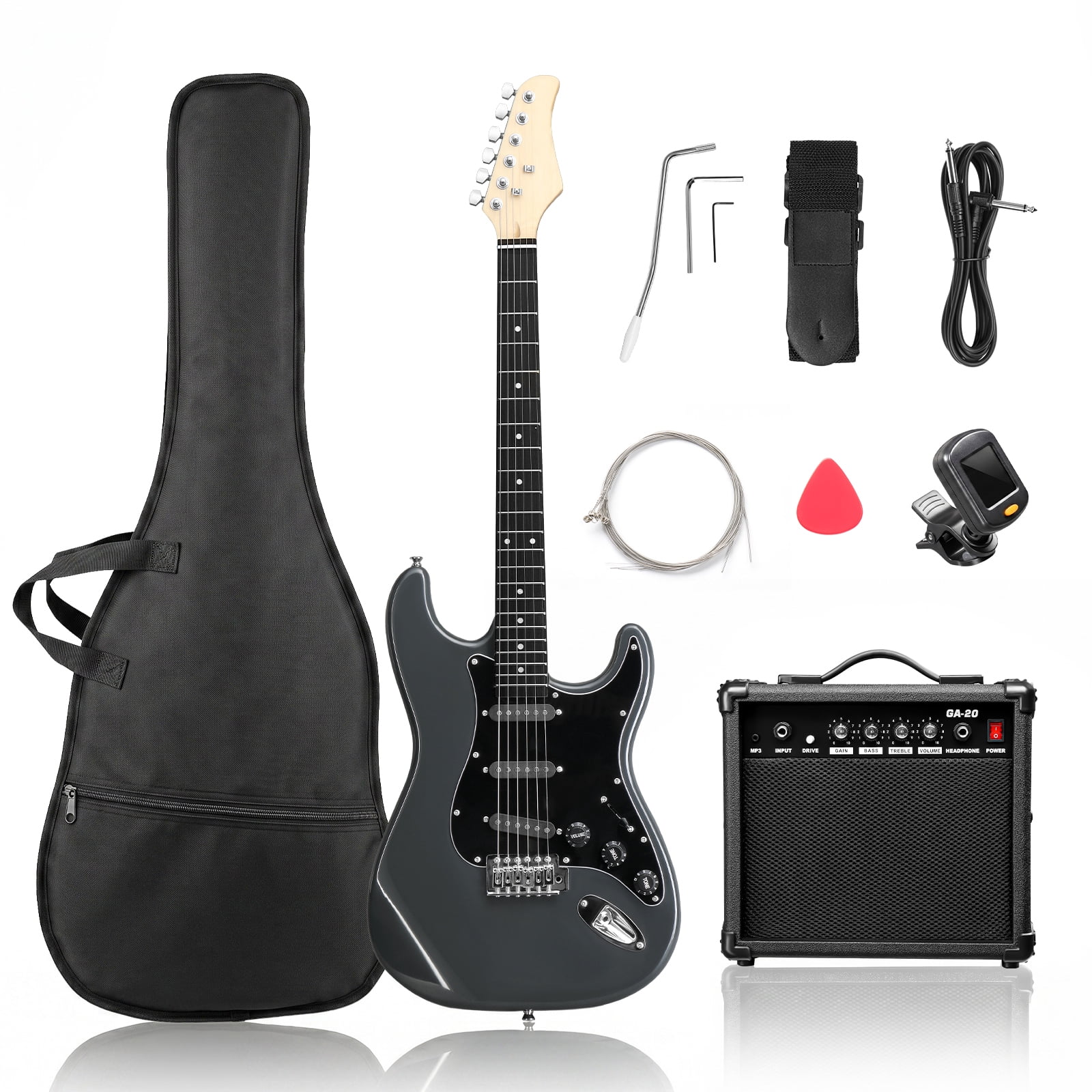 Ktaxon 6-Strings Electric Guitar with Guitar Bag, Cord, Strap