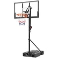 thumbnail image 1 of Ktaxon 44inch Portable Basketball Hoop Outdoor, 4.4-10FT Adjustable Basketball Goal System with PC Backboard Indoor ,Black, 1 of 9