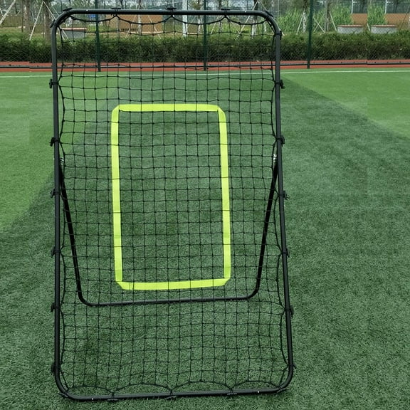 Ktaxon 4.6 ft x 3 ft Baseball Pitching Rebound Nets, Portable Football Training Throwing Fielding Equipment for Kids Teen Skill Practice
